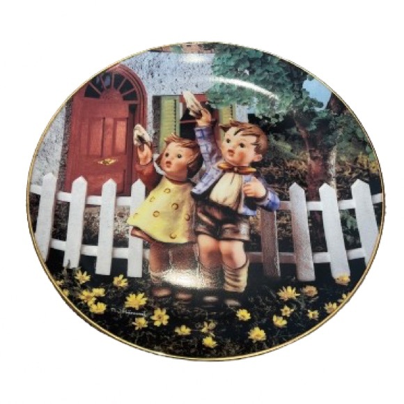 Hummel come back soon collectable‎ wall plate Hummel figurines - Picture 6 of 7